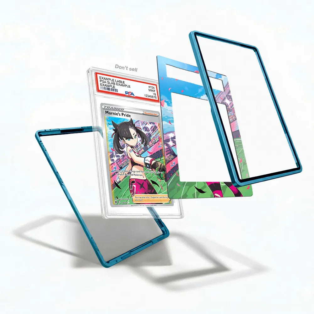 Marnie's Pride 171-172 Ultra Rare Brilliant Stars Extended Art Display Cases - PSA Slab Case - Detail View