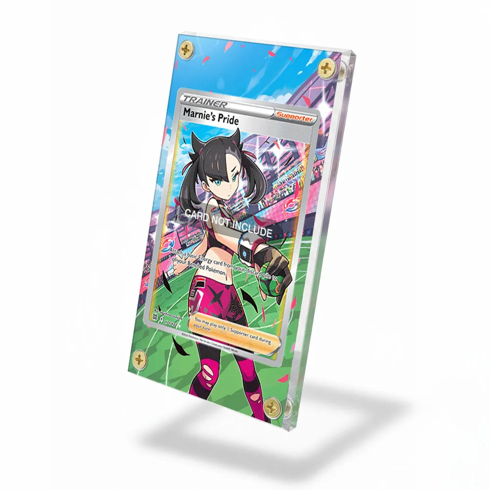 Marnie's Pride 171-172 Ultra Rare Brilliant Stars Extended Art Display Cases - Screws Case - Side View