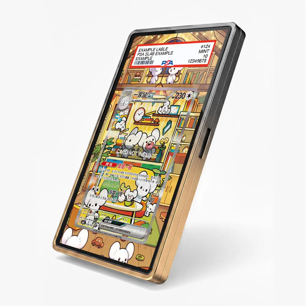 Maushold ex 158-129 SAR Chinese Exclusive Extended Art Display Cases - PSA Slab Case - Side View