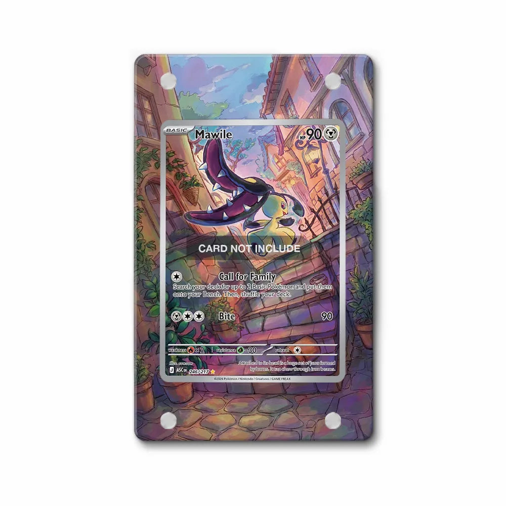 Mawile 246-217 Ancient Roar Pokemon Cards Extended Art Display Cases - Magnetic Case - Front View