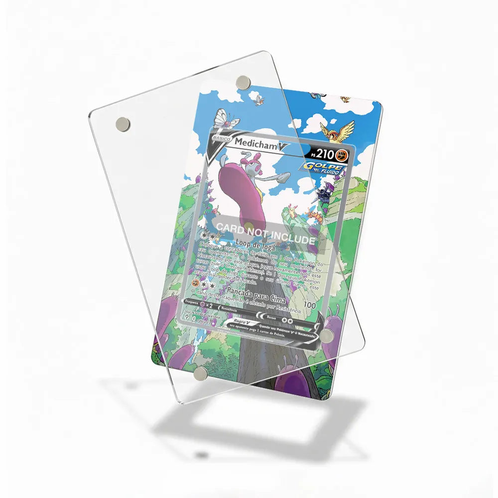Medicham V SIR SAR Evolving Skies Alternate Art Extended Art Display Cases - Magnetic Case - Detail View