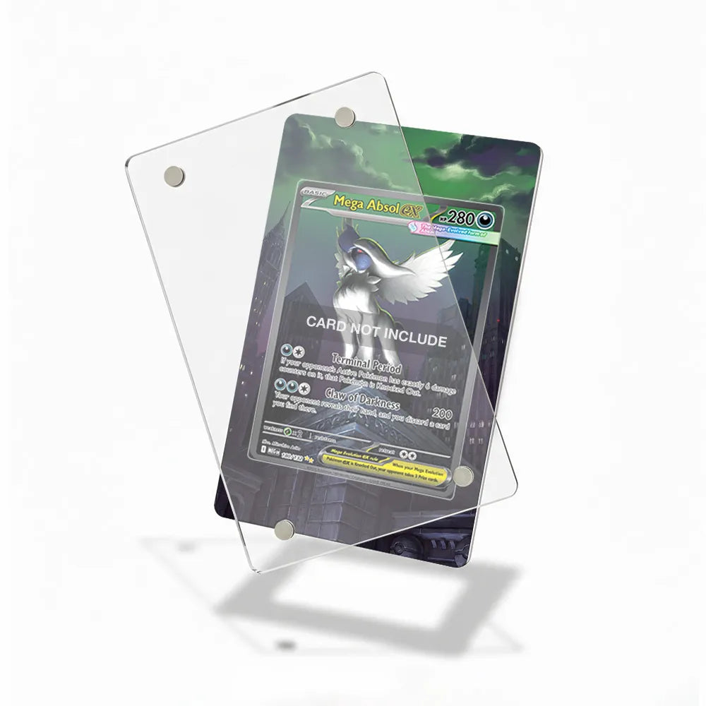 Mega Absol ex 180-132 SIR SAR Mega Pokemon Base Set Extended Art Display Cases - Magnetic Case - Detail View