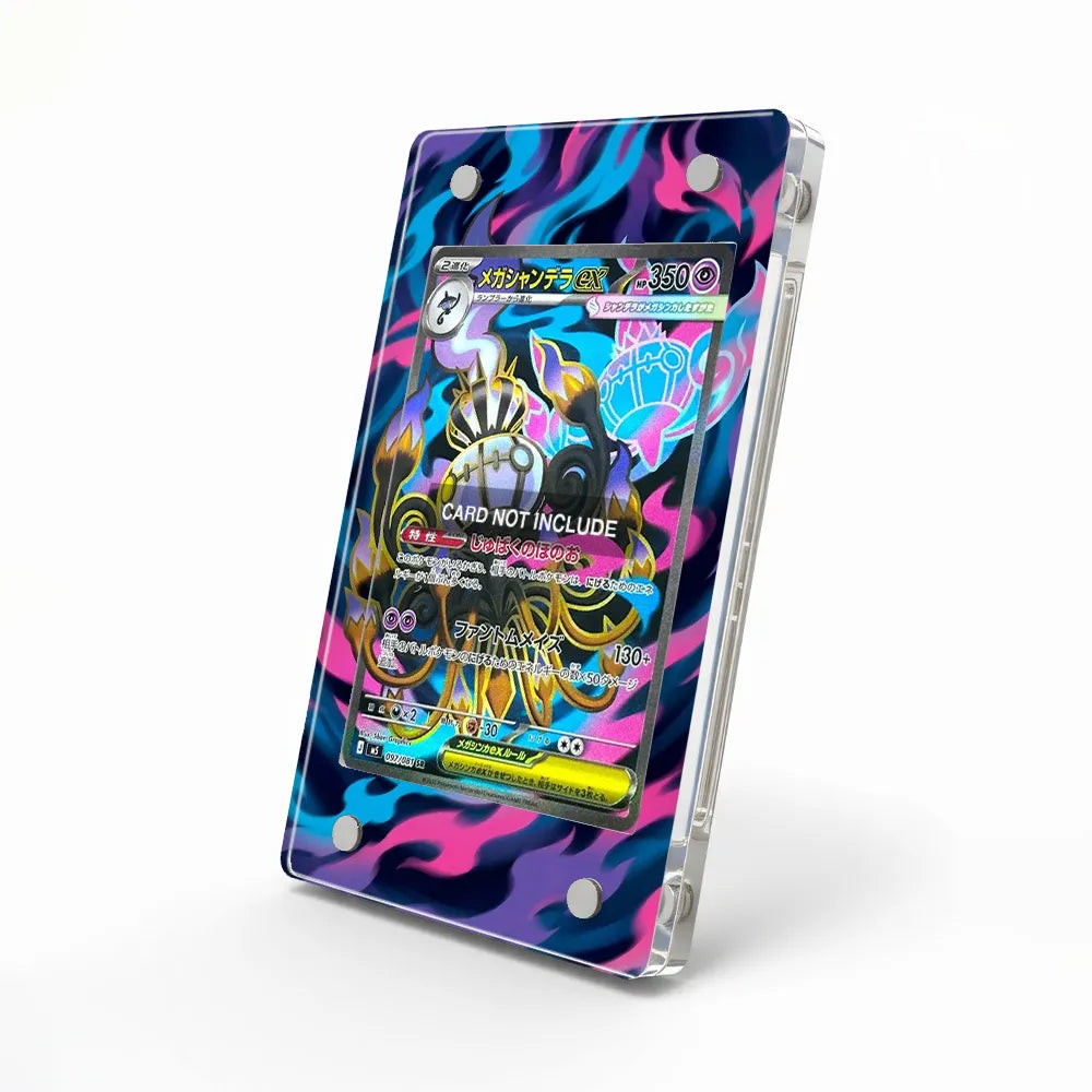 Mega Chandelure ex 097-081 SR M5 Extended Art Display Cases - Magnetic Case - Side View