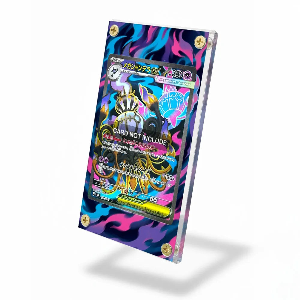 Mega Chandelure ex 097-081 SR M5 Extended Art Display Cases - Screws Case - Side View