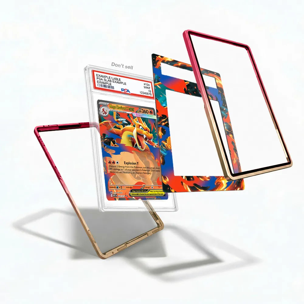 Mega Charizard Y ex 022-217 Generations Extended Art Display Cases - PSA Slab Case - Detail View