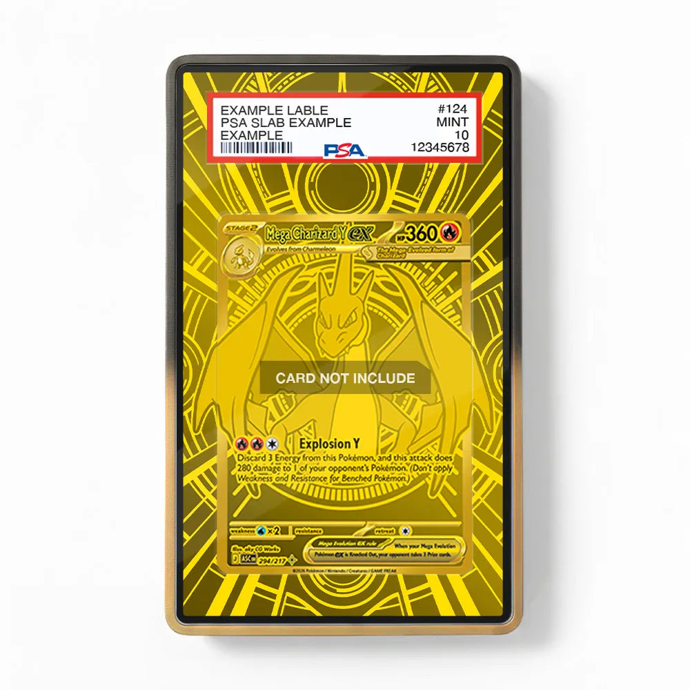 Mega Charizard Y ex 294-217 Hyper Rare MUR Ascended Heroes Extended Art Display Cases - PSA Graded Guard Case - Front View