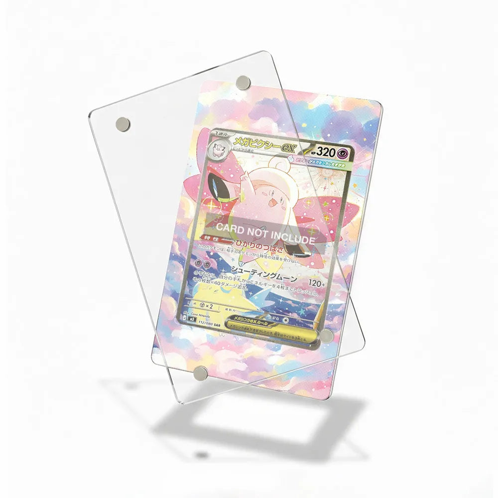 Mega Clefable ex SIR SAR Nihil Zero Perfect Order Extended Art Display Cases - Magnetic Case - Detail View