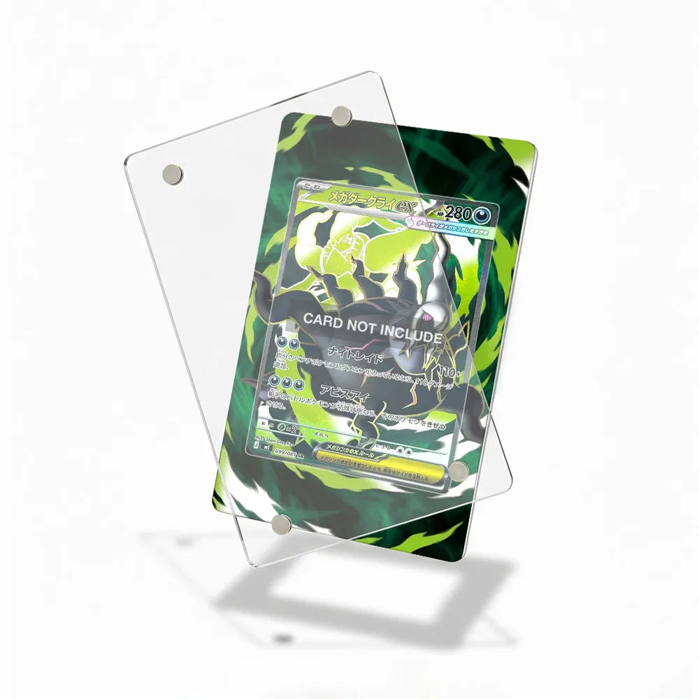 Mega Darkrai ex 099-081 SR M5 Extended Art Display Cases - Magnetic Case - Detail View