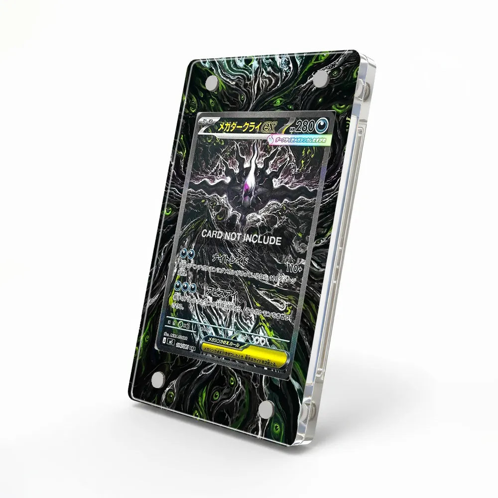 Mega Darkrai ex 114-081 SAR M5 Extended Art Display Cases - Magnetic Case - Side View