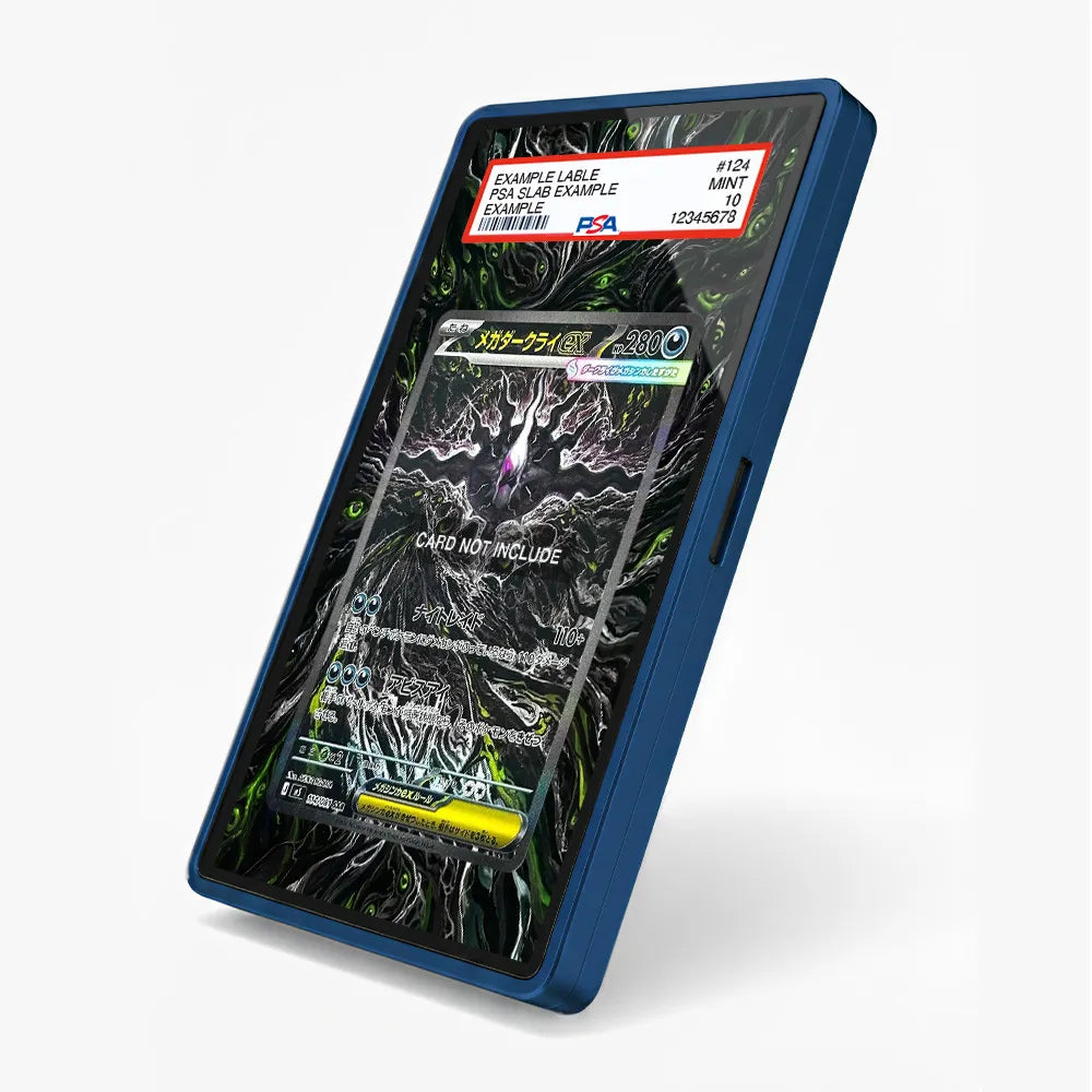 Mega Darkrai ex 114-081 SAR M5 Extended Art Display Cases - PSA Slab Case - Side View