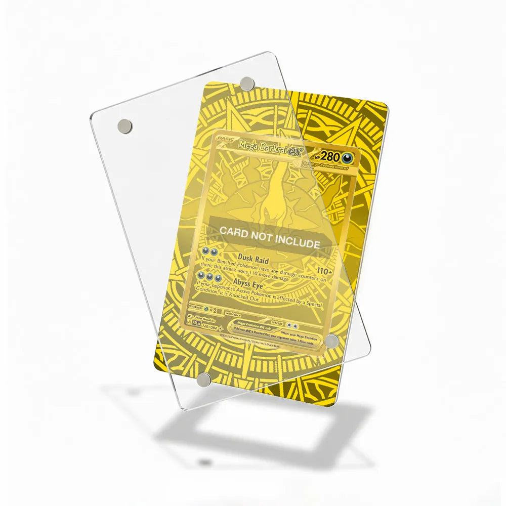 Mega Darkrai ex 118-081 MUR M5 Pitch Black Extended Art Display Cases - Magnetic Case - Detail View