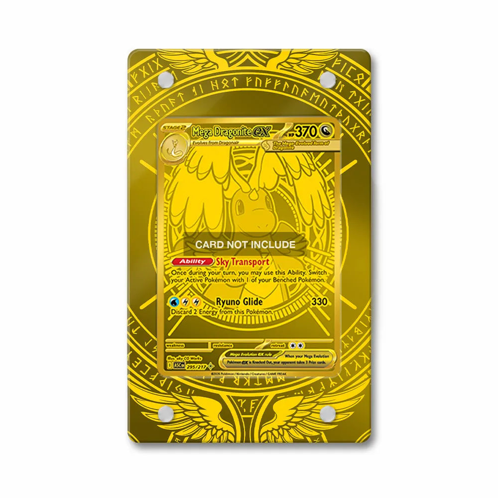 Mega Dragonite ex 295-217 Hyper Rare MUR Ascended Heroes Extended Art Display Cases - PSA Graded Guard Case - Front View