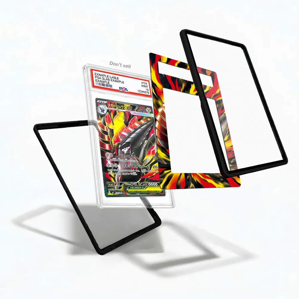 Mega Excadrill ex 101-081 SR M5 Extended Art Display Cases - PSA Slab Case - Detail View