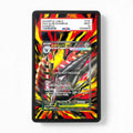 Mega Excadrill ex 101-081 SR M5 Extended Art Display Cases - PSA Slab Case - Front View