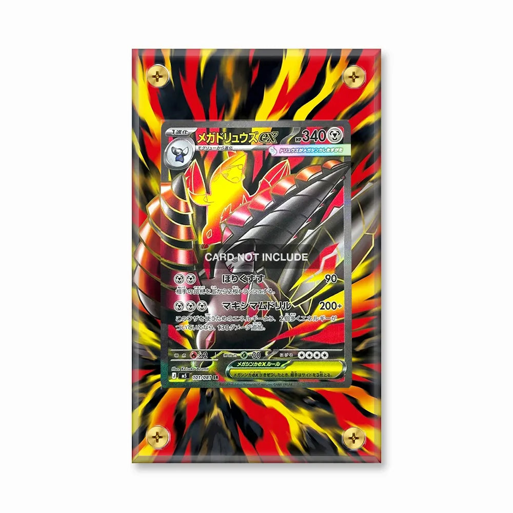 Mega Excadrill ex 101-081 SR M5 Extended Art Display Cases - Screws Case - Front View