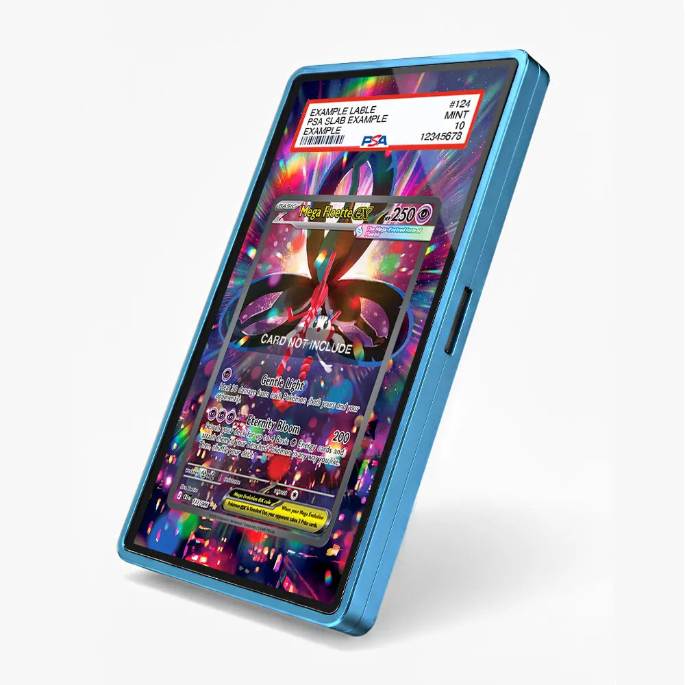 Mega Floette ex SIR SAR Ninja Spinner Chaos Rising Extended Art Display Cases - PSA Slab Case - Side View