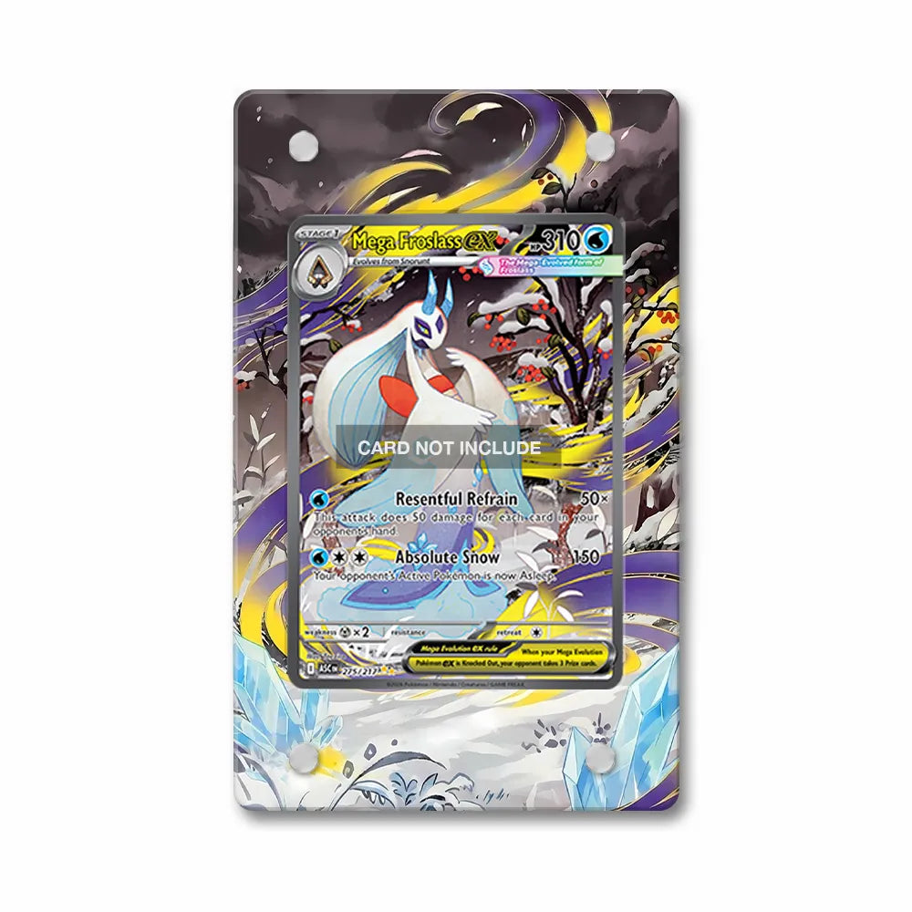 Mega Froslass ex 275-217 SIR SAR Ascended Heroes Extended Art Display Cases - PSA Graded Guard Case - Front View