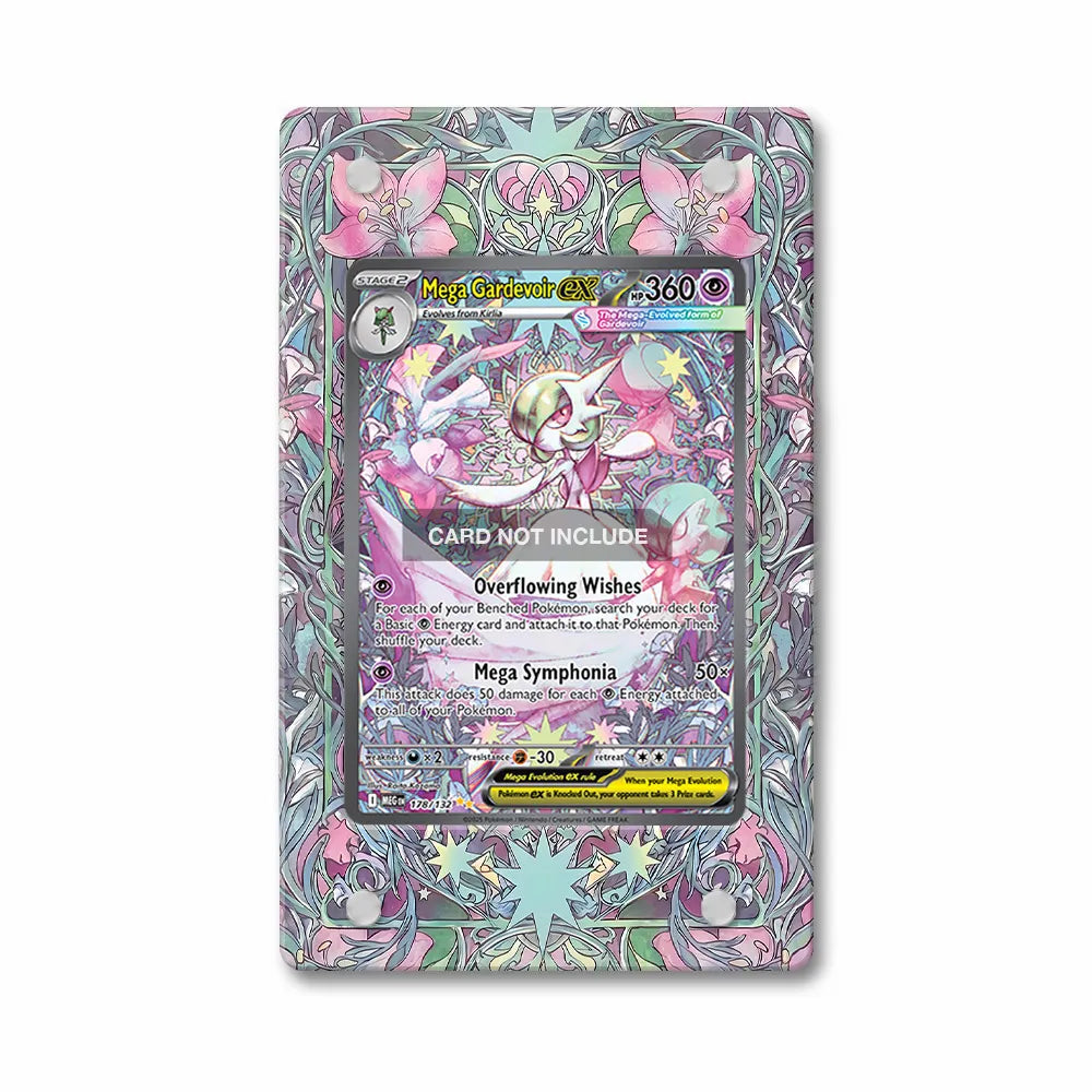 Mega Gardevoir ex 178-132 SIR SAR Mega Pokemon Base Set Extended Art Display Cases - PSA Graded Guard Case - Front View