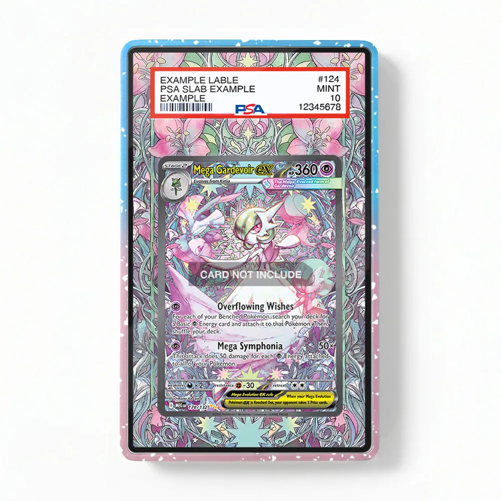 Mega Gardevoir ex 178-132 SIR SAR Mega Pokemon Base Set Extended Art Display Cases - PSA Graded Guard Case - Front View