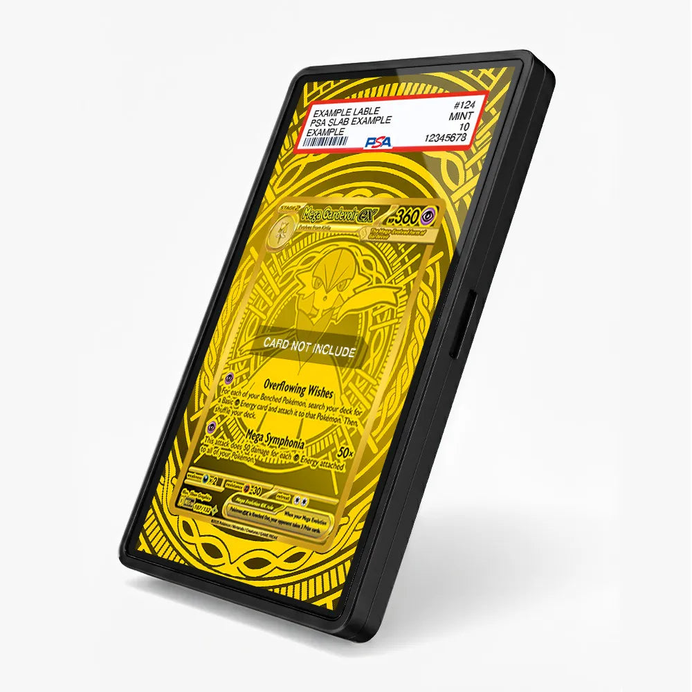 Mega Gardevoir ex 187-132 Hyper Rare Pokemon Base Set Extended Art Display Cases - PSA Slab Case - Side View