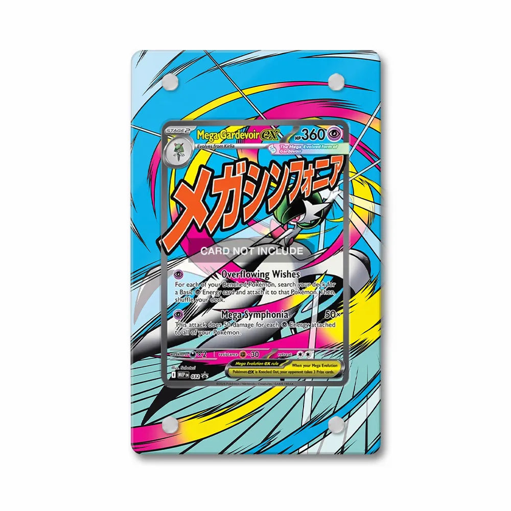 Mega Gardevoir ex MEP 032 Promo Extended Art Display Cases - Magnetic Case - Front View