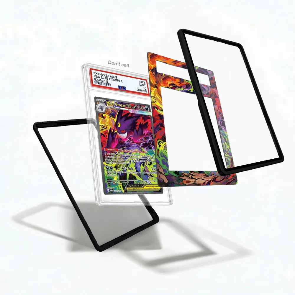Mega Gengar ex 284-217 SIR SAR Ascended Heroes Extended Art Display Cases - PSA Slab Case - Detail View