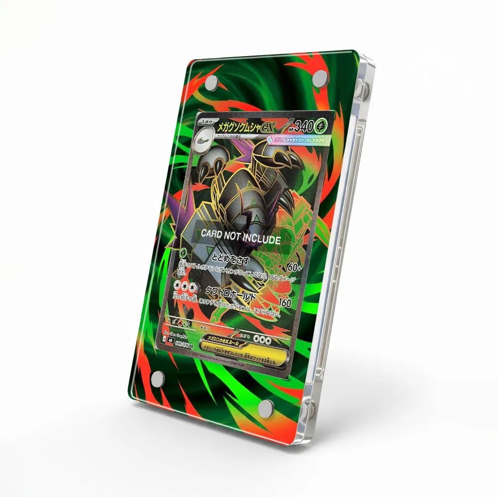 Mega Golisopod ex 089-076 SR Storm Emeralda Delta Reign Pokemon Cards Custom Art Display Cases - Magnetic Case - Side View