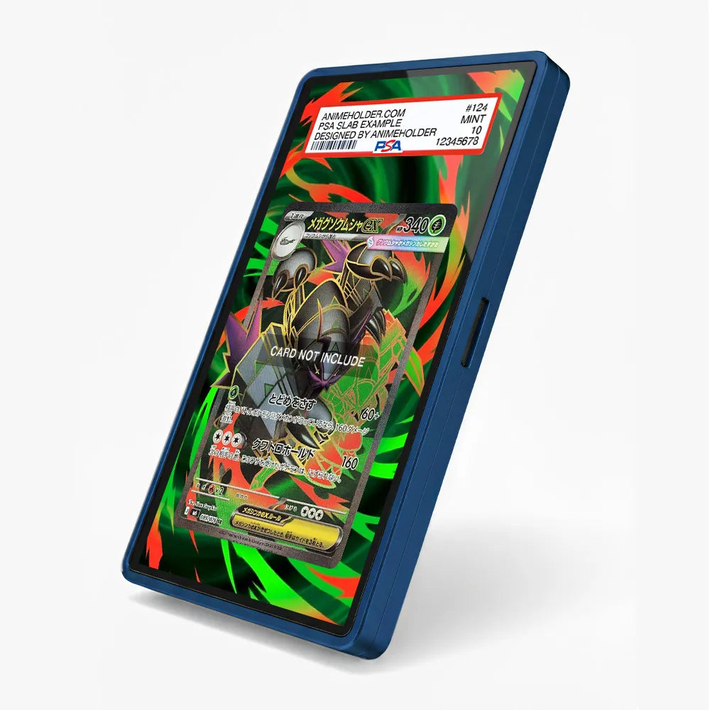 Mega Golisopod ex 089-076 SR Storm Emeralda Delta Reign Pokemon Cards Custom Art Display Cases - PSA Slab Case - Side View