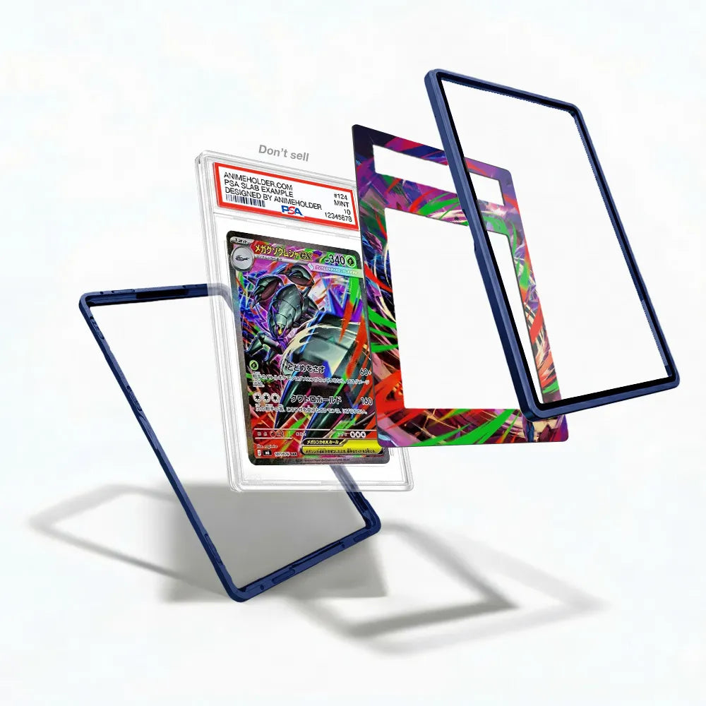 Mega Golisopod ex 107-076 SAR M6 Delta Reign Pokemon Cards Custom Art Display Cases - PSA Slab Case - Detail View