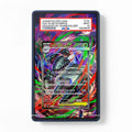 Mega Golisopod ex 107-076 SAR M6 Delta Reign Pokemon Cards Custom Art Display Cases - PSA Slab Case - Front View