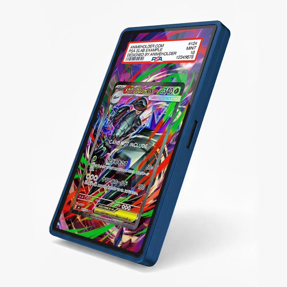 Mega Golisopod ex 107-076 SAR M6 Delta Reign Pokemon Cards Custom Art Display Cases - PSA Slab Case - Side View