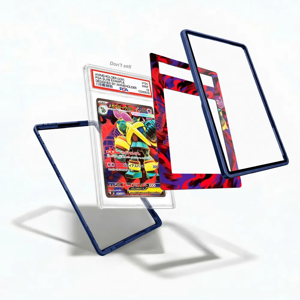 Mega Golurk ex 093-076 SR M6 Delta Reign Extended Art Display Cases - PSA Slab Case - Detail View