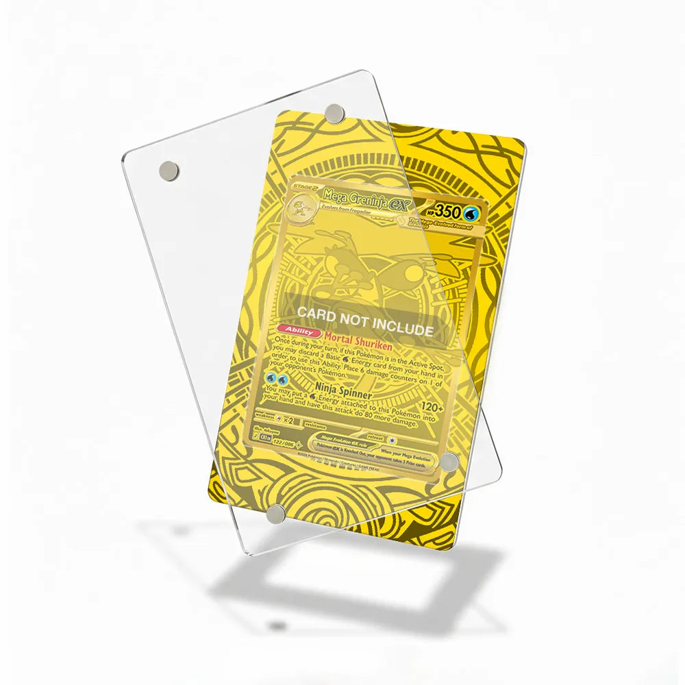 Mega Greninja ex MUR Ninja Spinner Chaos Rising Extended Art Display Cases - Magnetic Case - Detail View