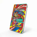 Mega Hawlucha ex 268-217 Special Illustration Rare ASC Pokemon Cards Custom Art Display Cases - Magnetic Case - Side View