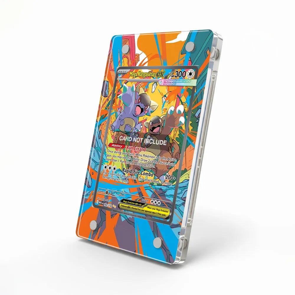 Mega Kangaskhan ex 182-132 XY Evolutions Extended Art Display Cases - Magnetic Case - Side View
