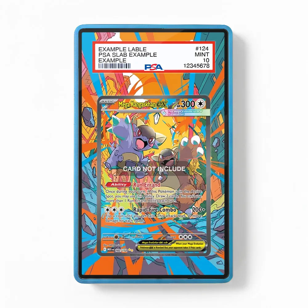 Mega Kangaskhan ex 182-132 XY Evolutions Extended Art Display Cases - PSA Slab Case - Front View