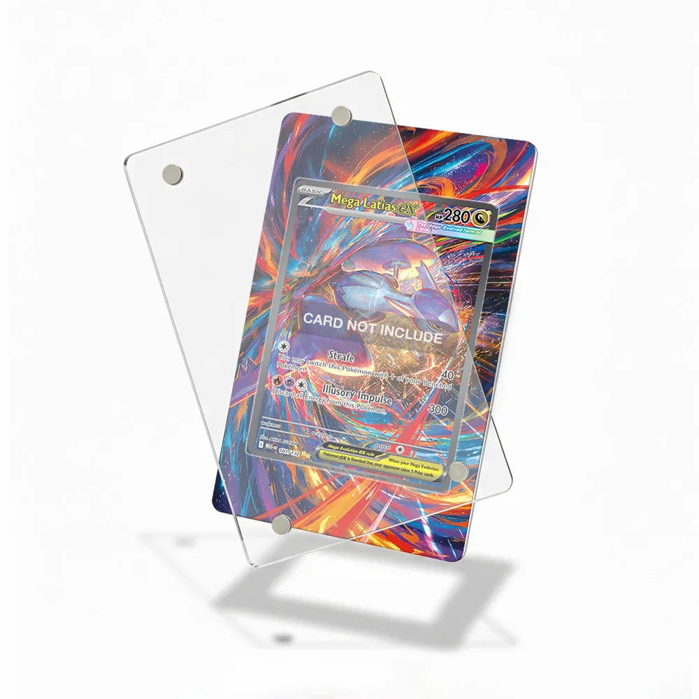 Mega Latias 181-132 SIR SAR Mega Pokemon Base Set Extended Art Display Cases - Magnetic Case - Detail View