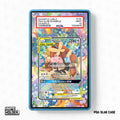 Mega Lopunny & Jigglypuff-GX 226-236 Ultra Rare Cosmic Eclipse Extended Art Display Cases - PSA Slab Case - Front View