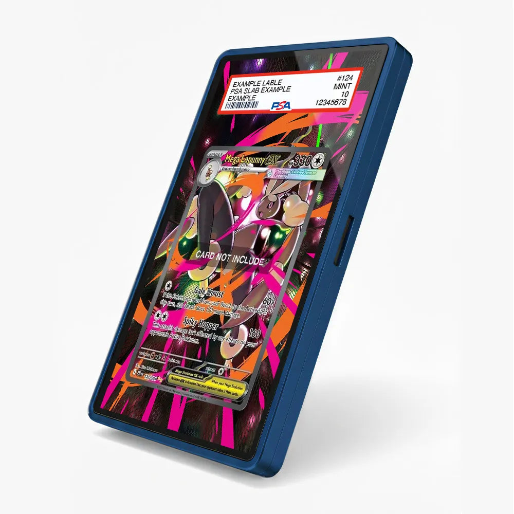 Mega Lopunny ex 128-094 SIR SAR Phantasma Flames Extended Art Display Cases - PSA Slab Case - Side View