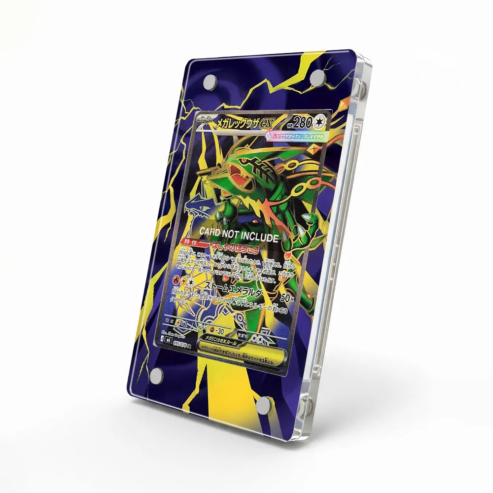 Mega Rayquaza ex 095-076 SR M6 Delta Reign Extended Art Display Cases - Magnetic Case - Side View