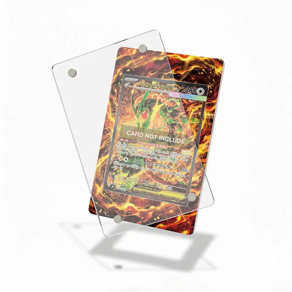 Mega Rayquaza ex 110-076 SAR Mega Brave Extended Art Display Cases - Magnetic Case - Detail View