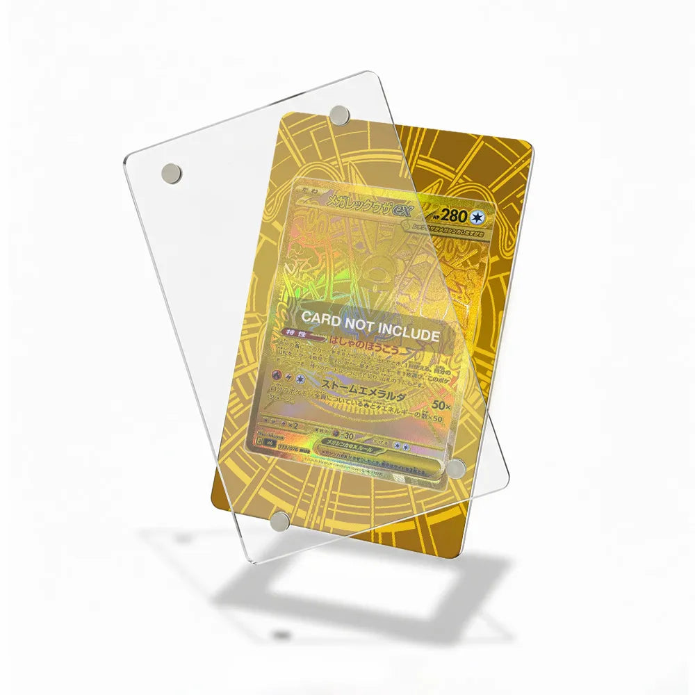 Mega Rayquaza ex 113-076 MUR M6 Delta Reign Extended Art Display Cases - Magnetic Case - Detail View
