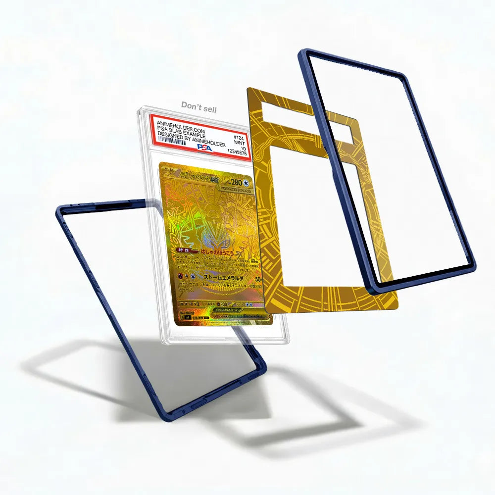 Mega Rayquaza ex 113-076 MUR M6 Delta Reign Extended Art Display Cases - PSA Slab Case - Detail View