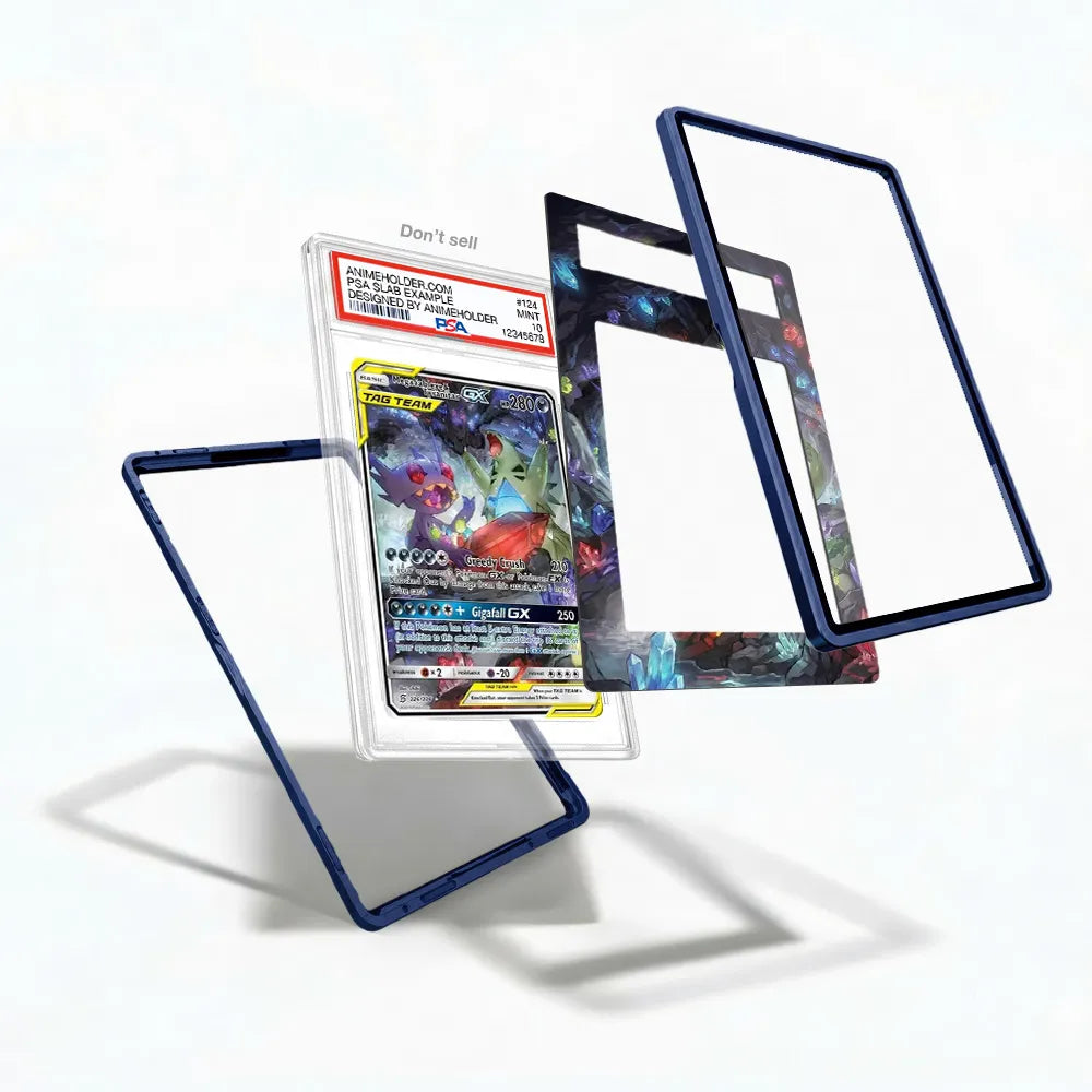 Mega Sableye & Tyranitar GX 216-236 Cosmic Eclipse Pokemon Cards Custom Art Display Cases - PSA Slab Case - Detail View