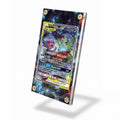 Mega Sableye & Tyranitar GX 216-236 Cosmic Eclipse Pokemon Cards Custom Art Display Cases - Screws Case - Side View