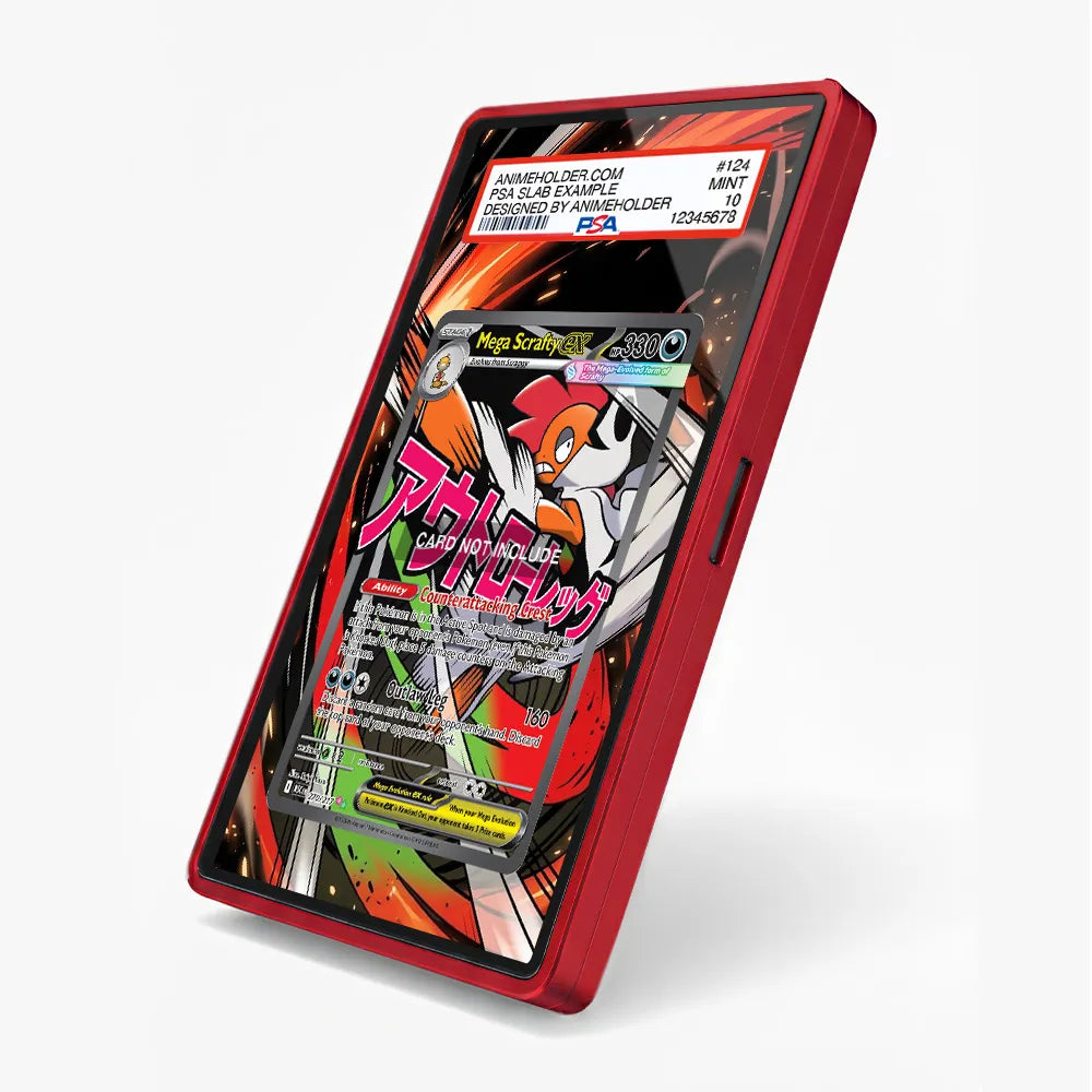 Mega Scrafty ex 270-217 Special Illustration Rare ASC Extended Art Display Cases - PSA Slab Case - Side View