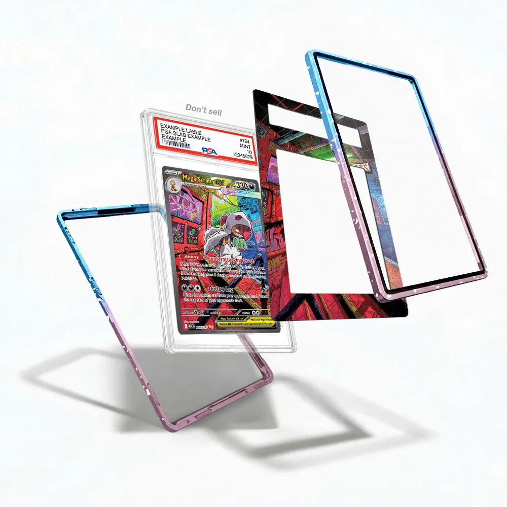 Mega Scrafty ex 285-217 Street Outlaw Extended Art Display Cases - PSA Slab Case - Detail View