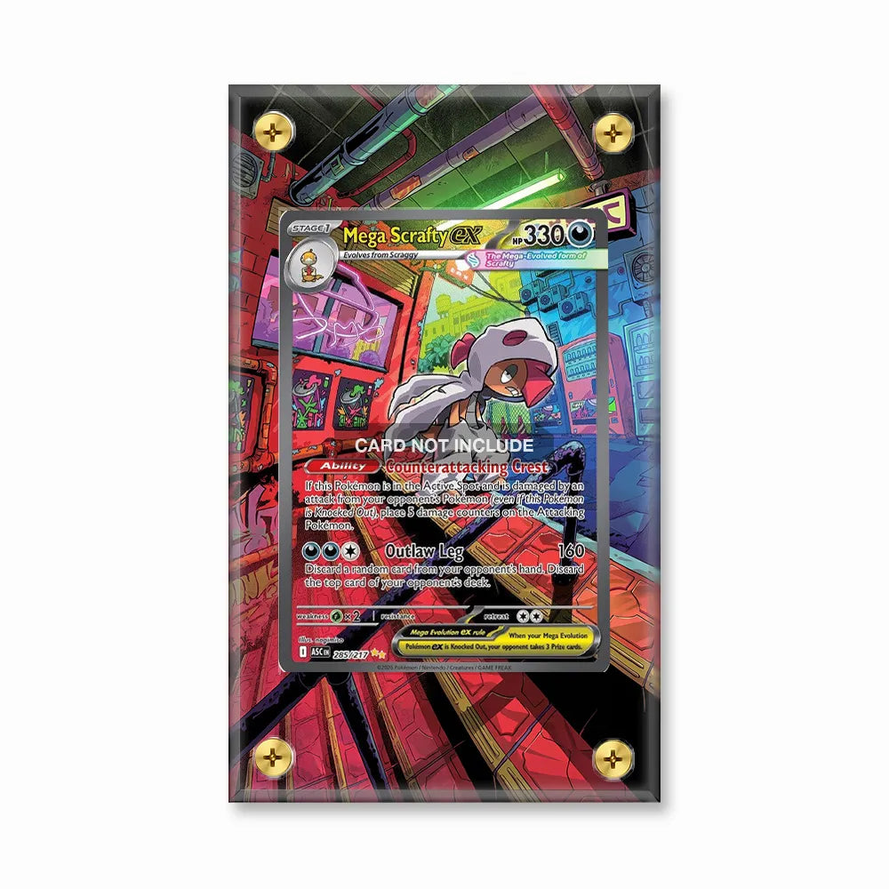Mega Scrafty ex 285-217 Street Outlaw Extended Art Display Cases - Screws Case - Front View