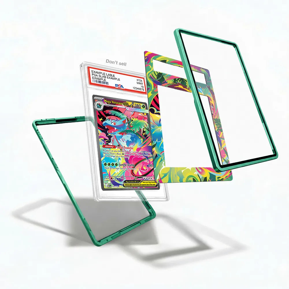 Mega Venusaur ex 177-132 Mega Evolution Extended Art Display Cases - PSA Slab Case - Detail View
