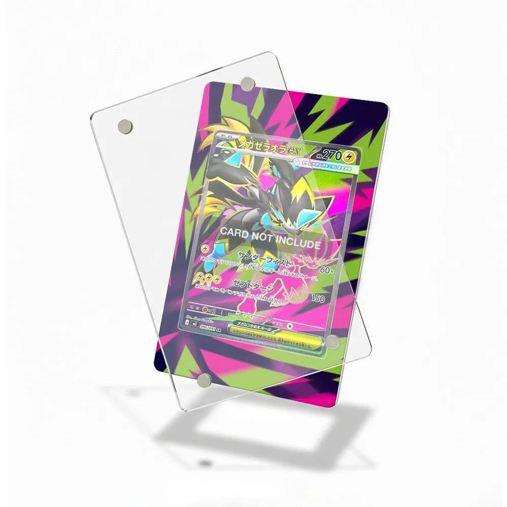Mega Zeraora ex 096-081 SR M5 Extended Art Display Cases - Magnetic Case - Detail View